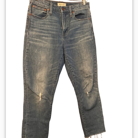 Madewell 10" High-Rise Skinny Crop Jeans in Sheffield Wash Size 26 $135 MC515 - Picture 4 of 13